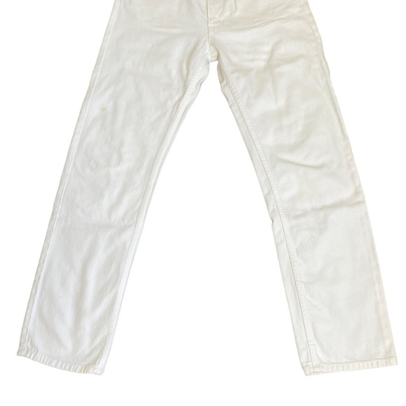 Vintage Y2K DKNY Jeans Straight Leg High Waist White USA Made Size 6 - Picture 3 of 15